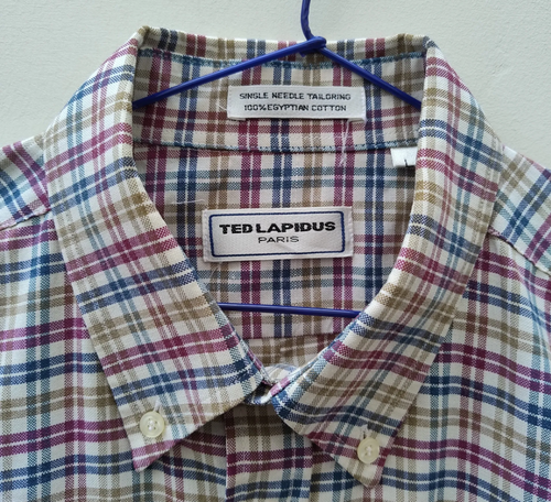 Camisa Ted Lapidus 100 % Algodón París