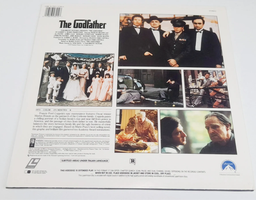 Láser Disc El Padrino Vintage