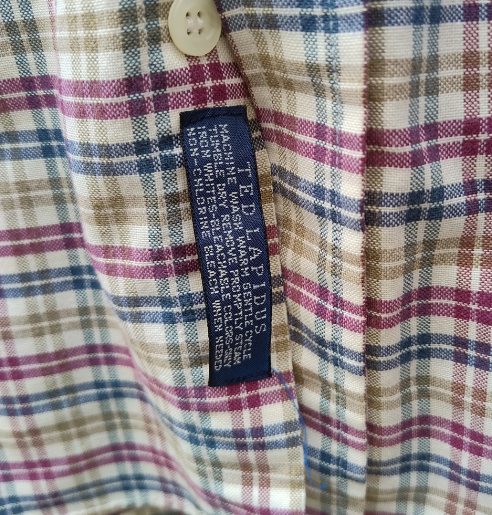 Camisa Ted Lapidus 100 % Algodón París