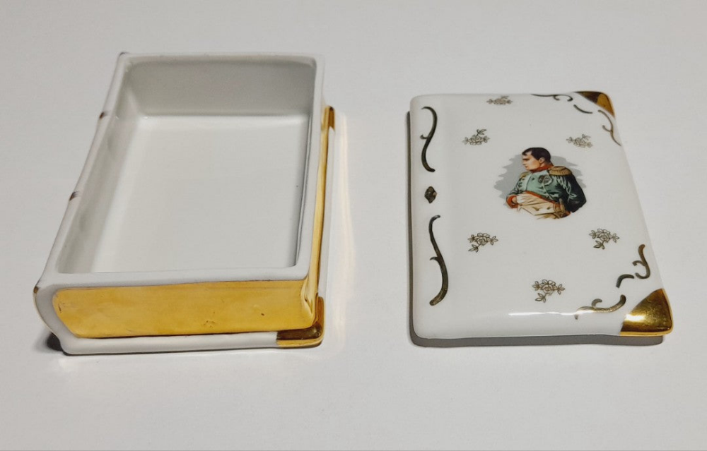 Joyero de porcelana Vintage Napoleón Bonaparte