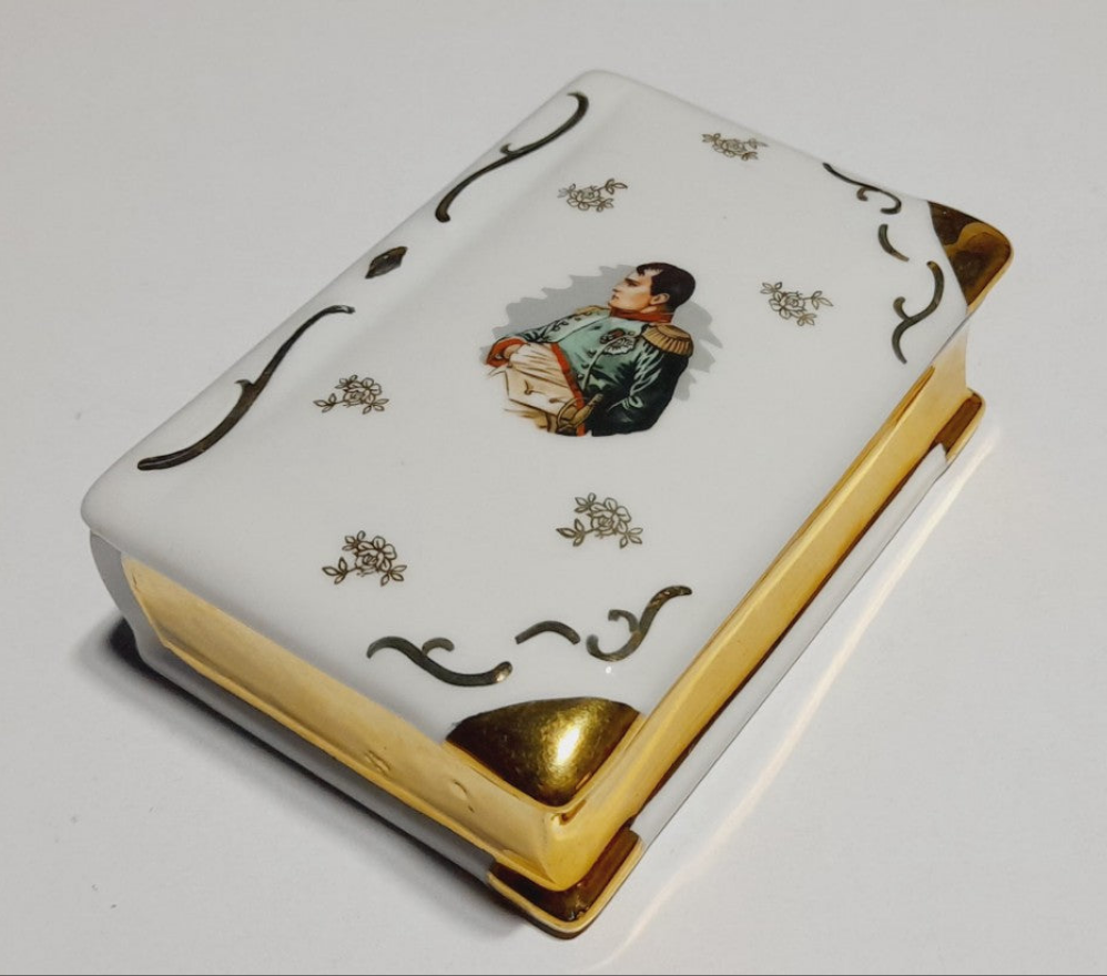 Joyero de porcelana Vintage Napoleón Bonaparte
