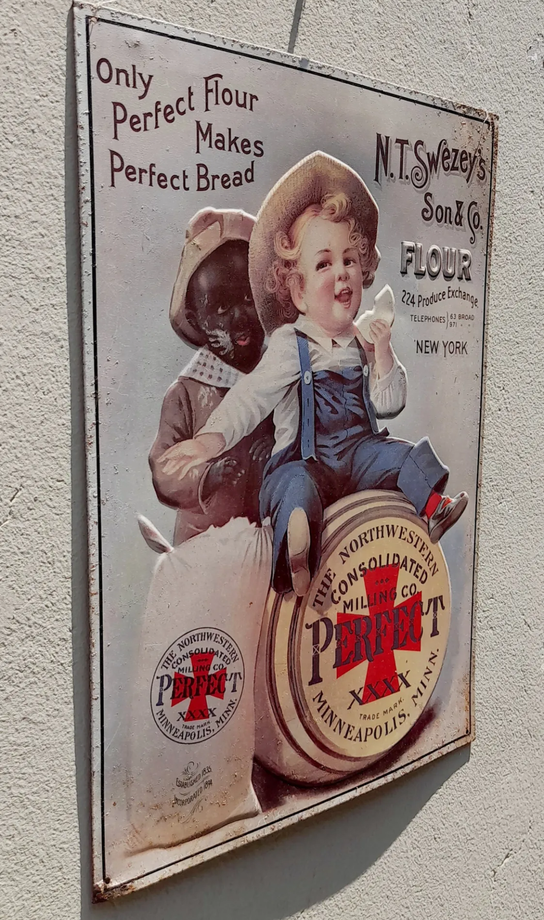 Cartel de metal Vintage