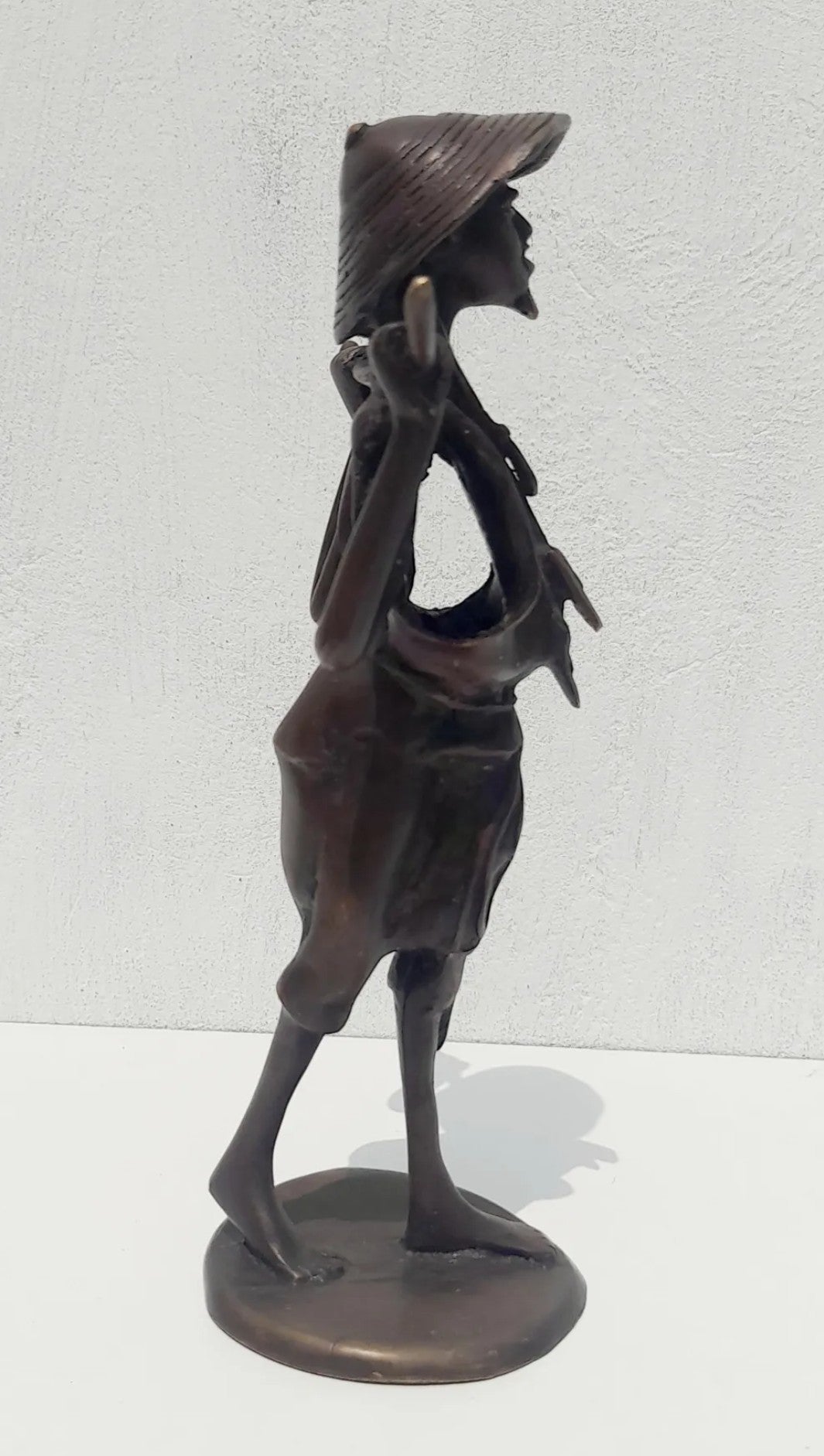 Escultura de Bronce Indochino Vintage