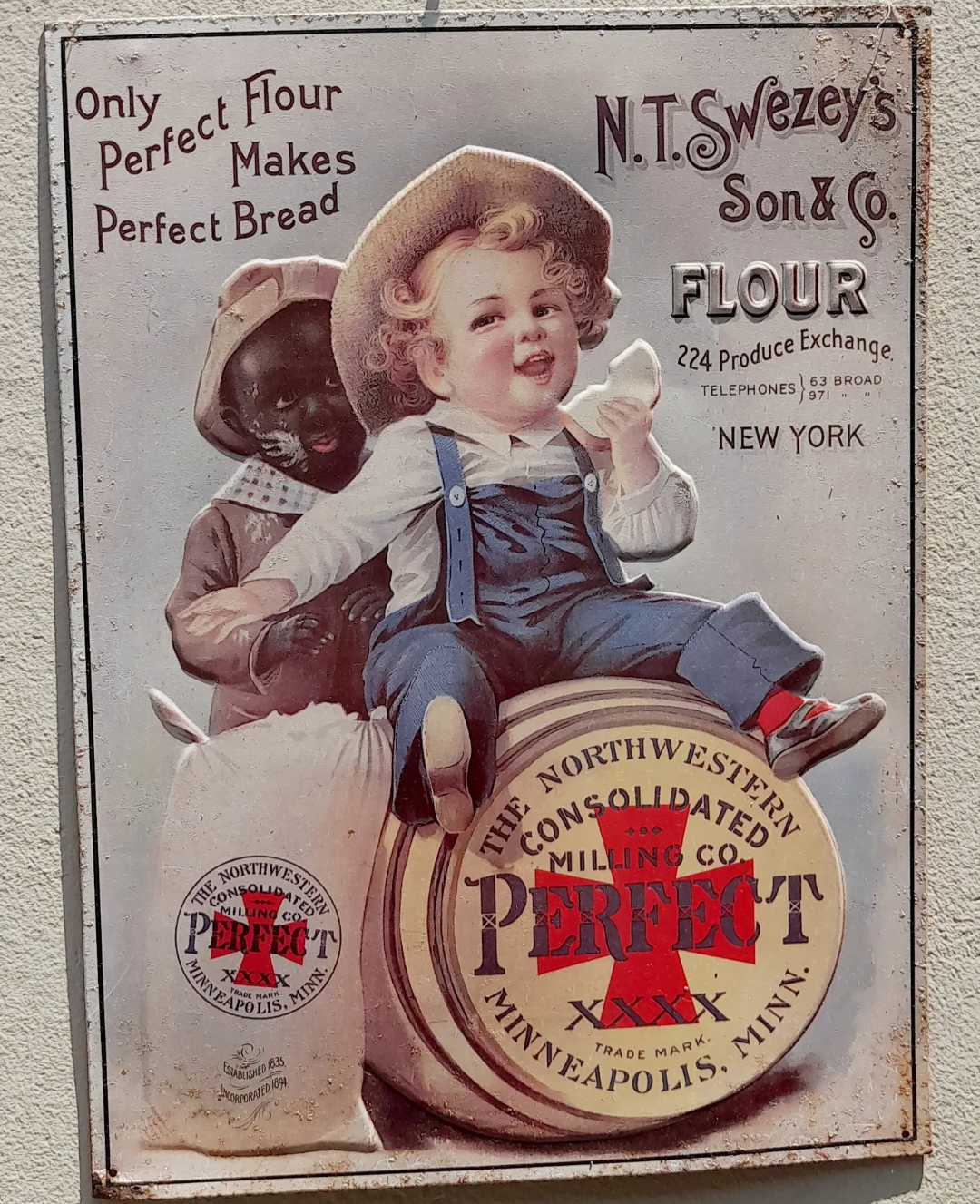 Cartel de metal Vintage