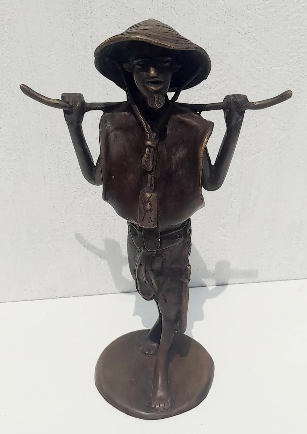 Escultura de Bronce Indochino Vintage