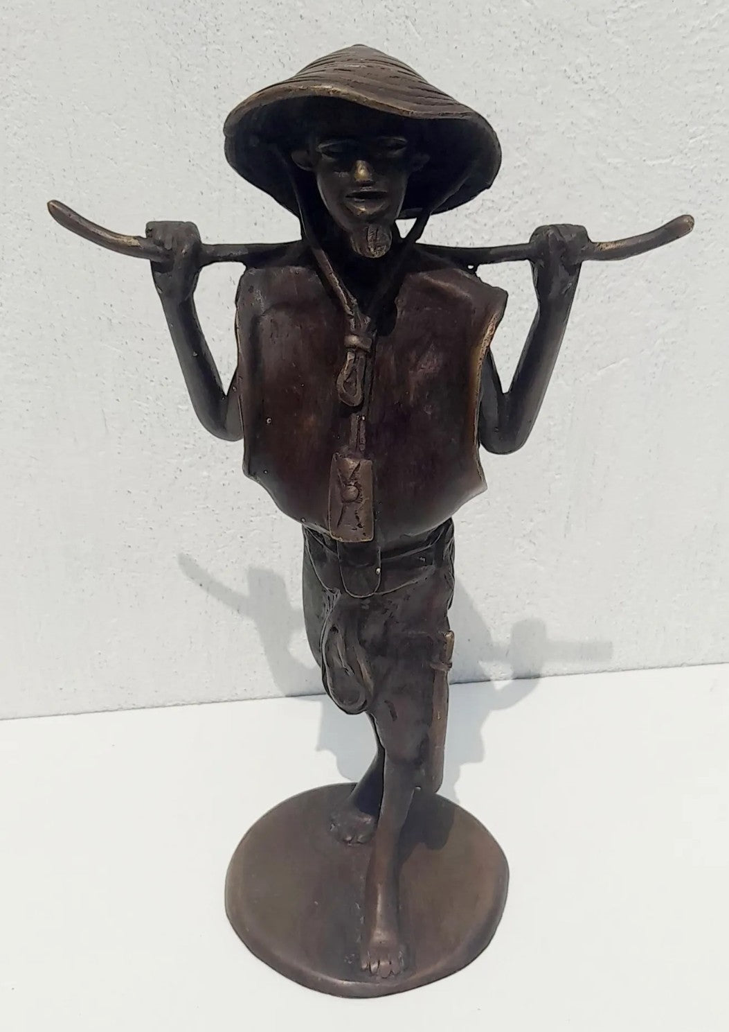 Escultura de Bronce Indochino Vintage