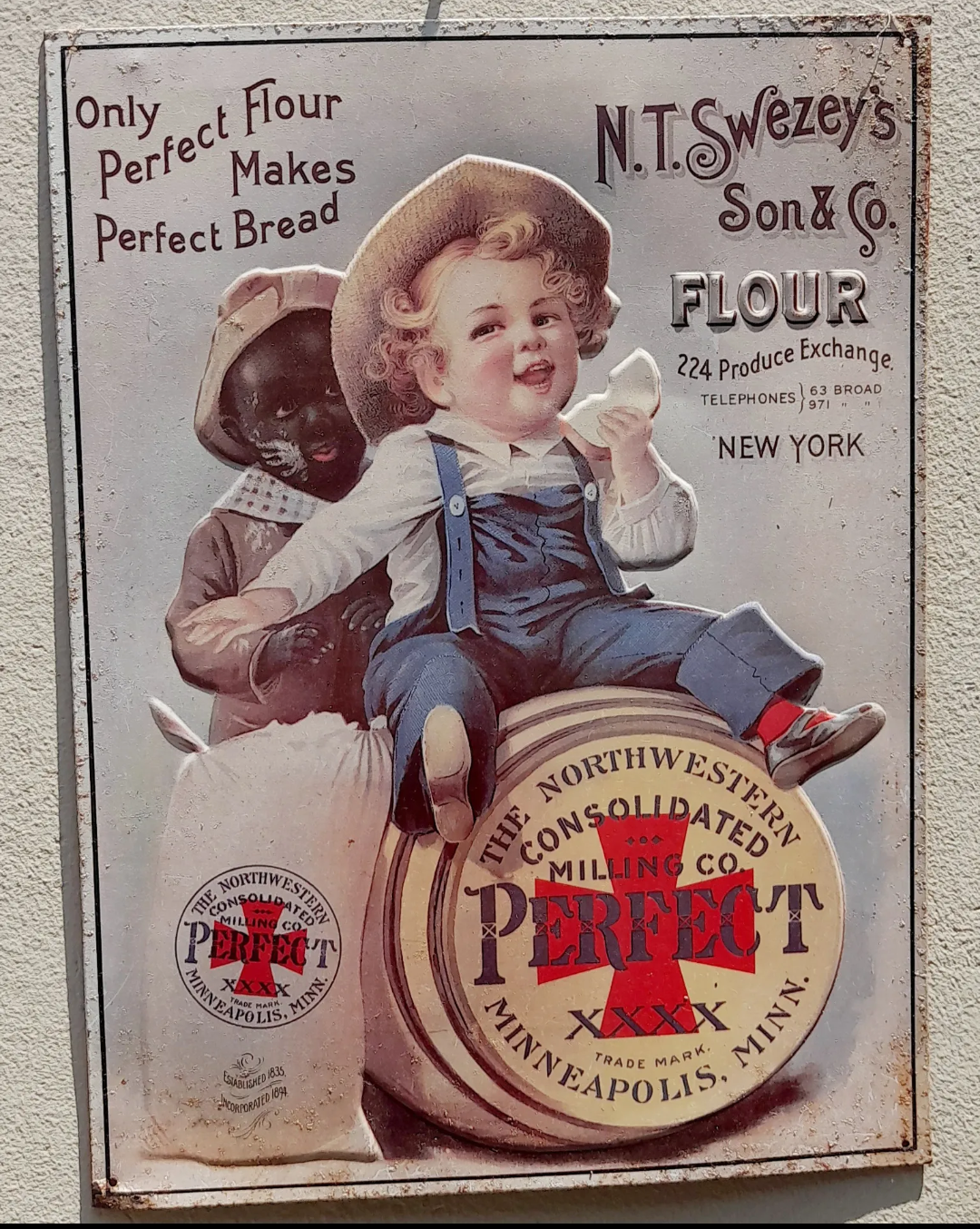 Cartel de metal Vintage